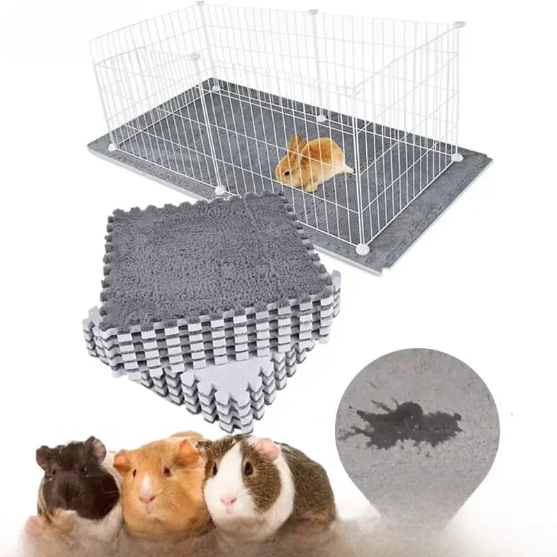 Doublure imperméable coordonnante pour animaux de compagnie, lapin, overd'Inde, petits articles pour animaux de compagnie, literie en polymères,