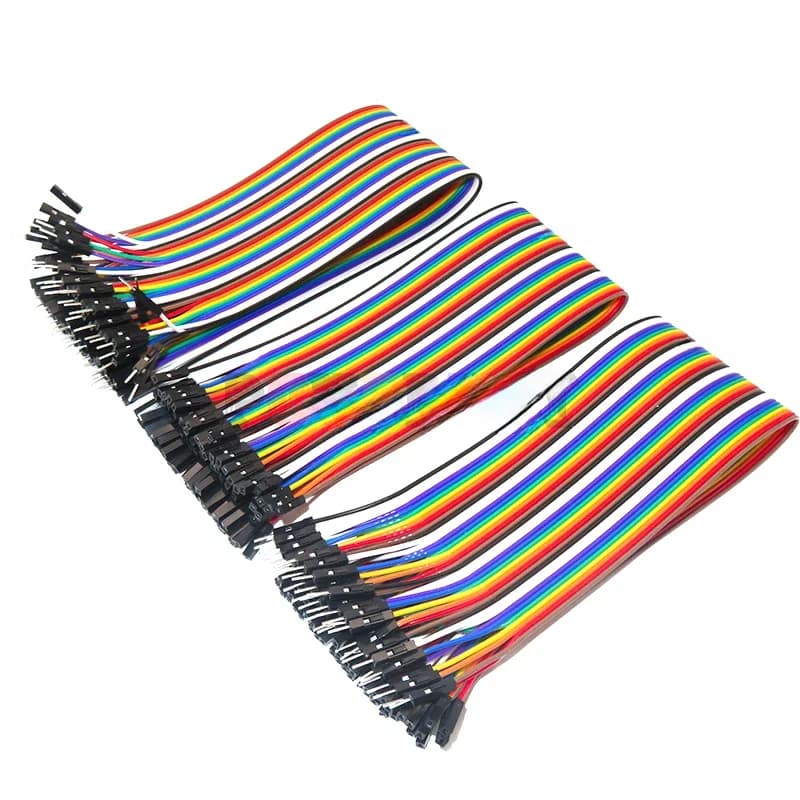 40 / 120 pièces 40PIN 20CM ligne Dupont mâle à mâle + femelle et femelle à femelle câble de fil Dupont pour Arduino KIT de bricolage IBUW