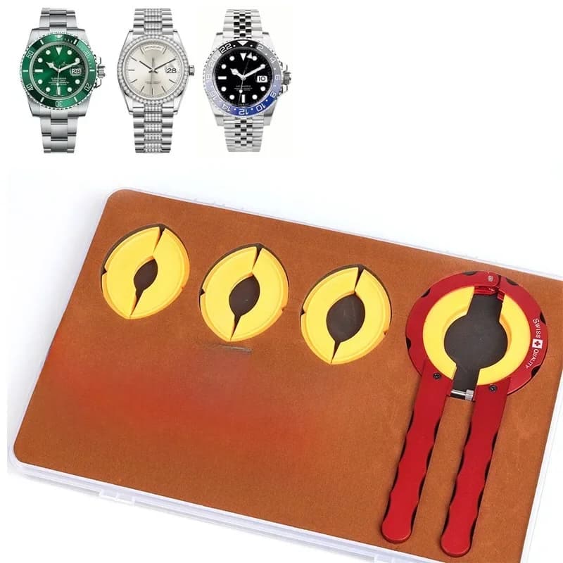 Outil professionnel d'ouverture de bague de lunette de montre en alliage, dissolvant de lunette de montre adapté à la montre Rolex, ensemble de