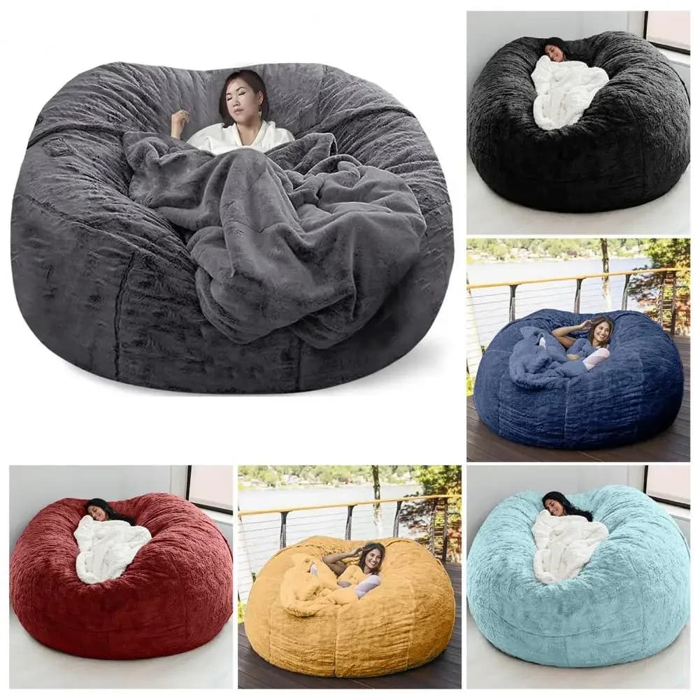 Pouf géant en peluche sans remplissage, chaise longue de relaxation, Tatami Futon, siège de sol, nouvelle collection 2022