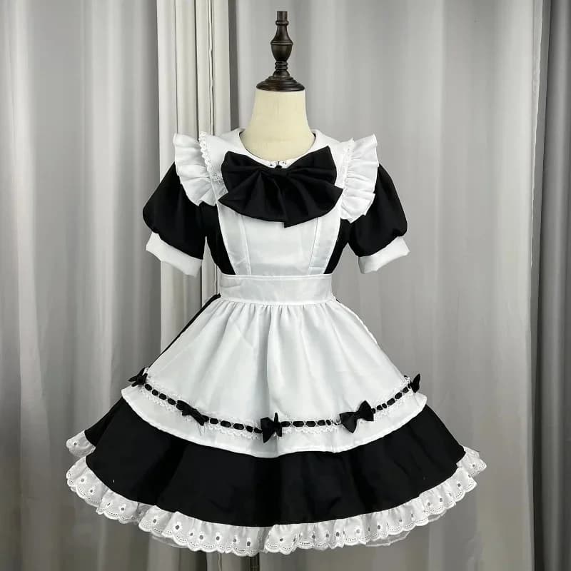 Costume de Cosplay de Demoiselle d'Honneur pour Fille Japonaise, Grande Taille, Gothique, Lolita, Princesse, Robe Rose, Arc Doux, Uniforme d'Amour en