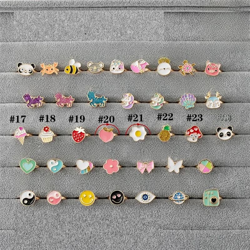 Bague d'anxiété à la mode, Fidget Spinner, anneaux réglables, papillon, marguerite, abeille, breloque, bijoux rotatifs, anti-stress, cadeau