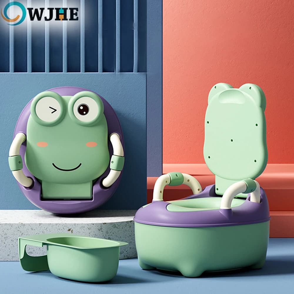Dessin animé grenouille bébé Pot siège de toilette Portable enfants Pot siège d'entraînement bébé garçon WC Pot bébé toilette garçon
