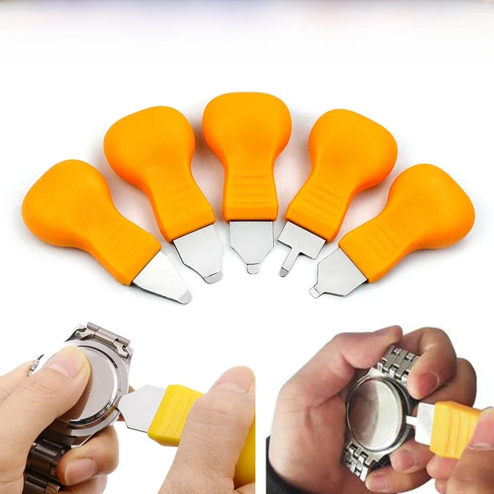 Ouvre-couvercle arrière de montre de haute qualité, 5 pièces, clé de démontage de montre, Kit de réparation, outils de serrurier, outils de