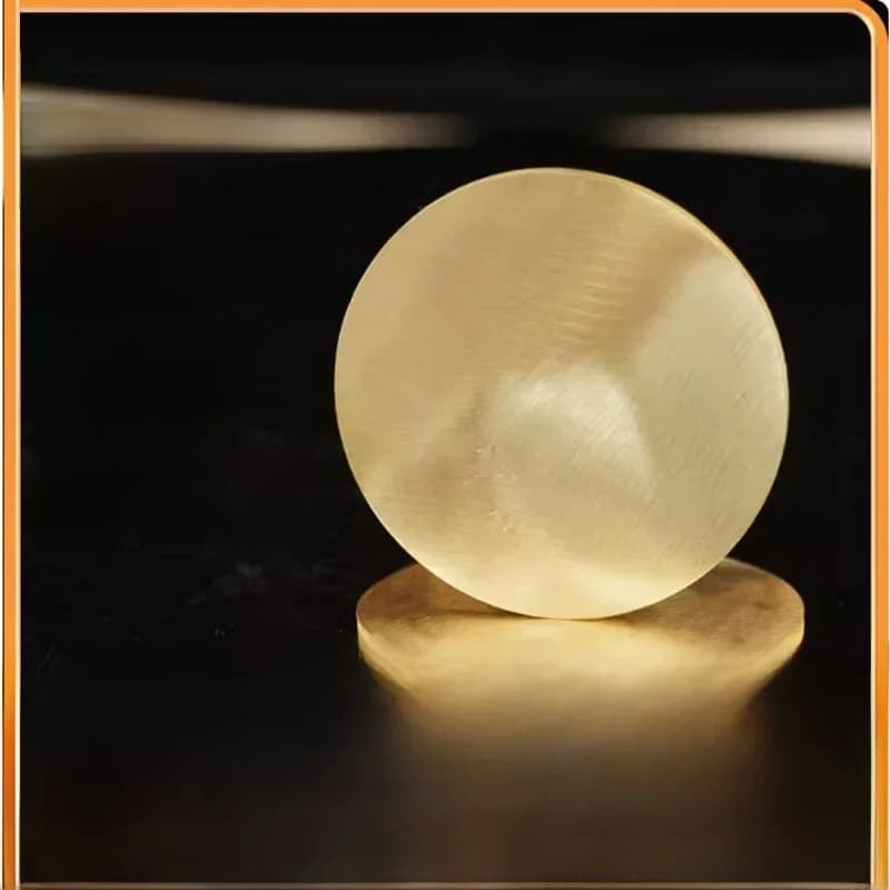 Feuille de laiton disque rond solide plaque jaune