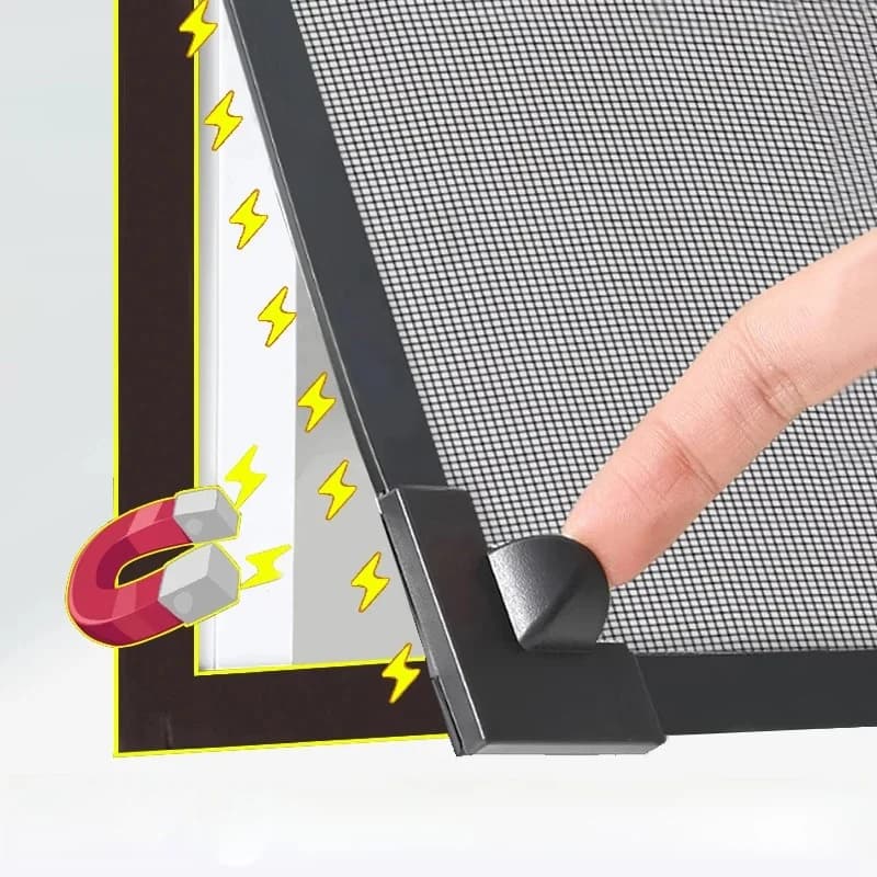 Moustiquaire magnétique sur mesure 2025, rideau magnétique invisible, auto-adhésif pour fenêtre domestique