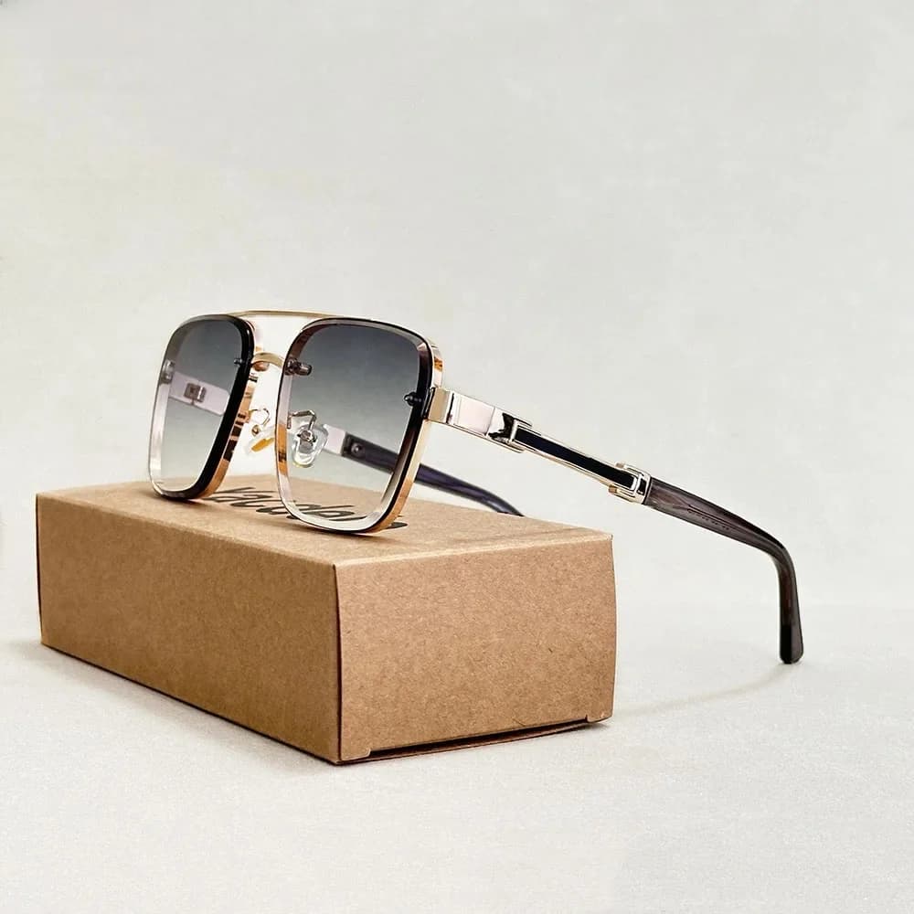 Nouvelles lunettes De soleil pour hommes lunettes De mode De luxe crème solaire lunettes De soleil carrées femmes à la mode Vintage Gafas De Sol