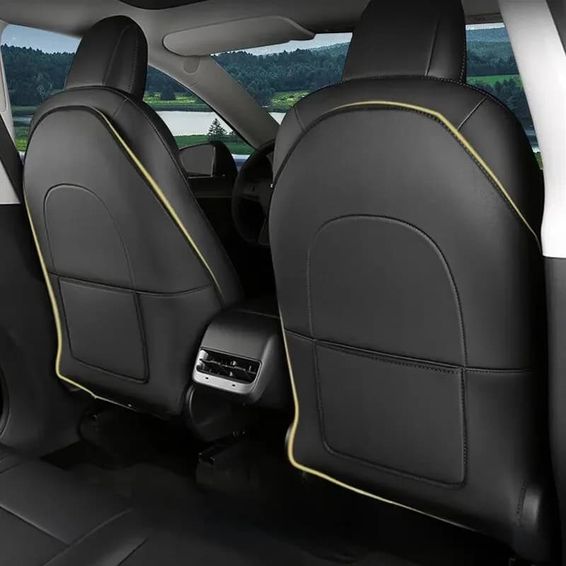 Le protecteur de dossier de siège de voiture de type 3 de type tesla anti-coup de pied pour protéger les enfants du dossier du siège accessoires