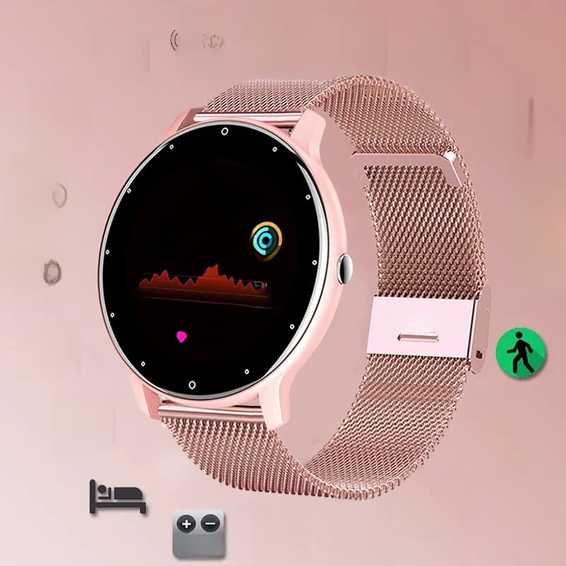 LIGE-Montre de sport connectée pour les femmes, écran tactile, étanche conforme à la norme IP67, Bluetooth, pour les téléphones Android et iOS,