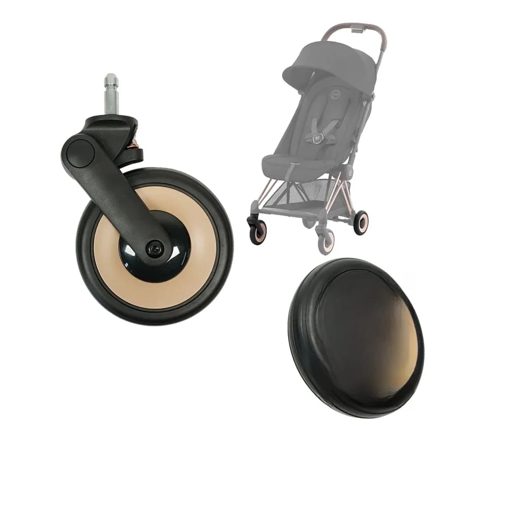 Roue de poussette pour Cybex Coya, roue avant ou arrière avec pneu et axe, remplacement direct, accessoires pour poussette bébé