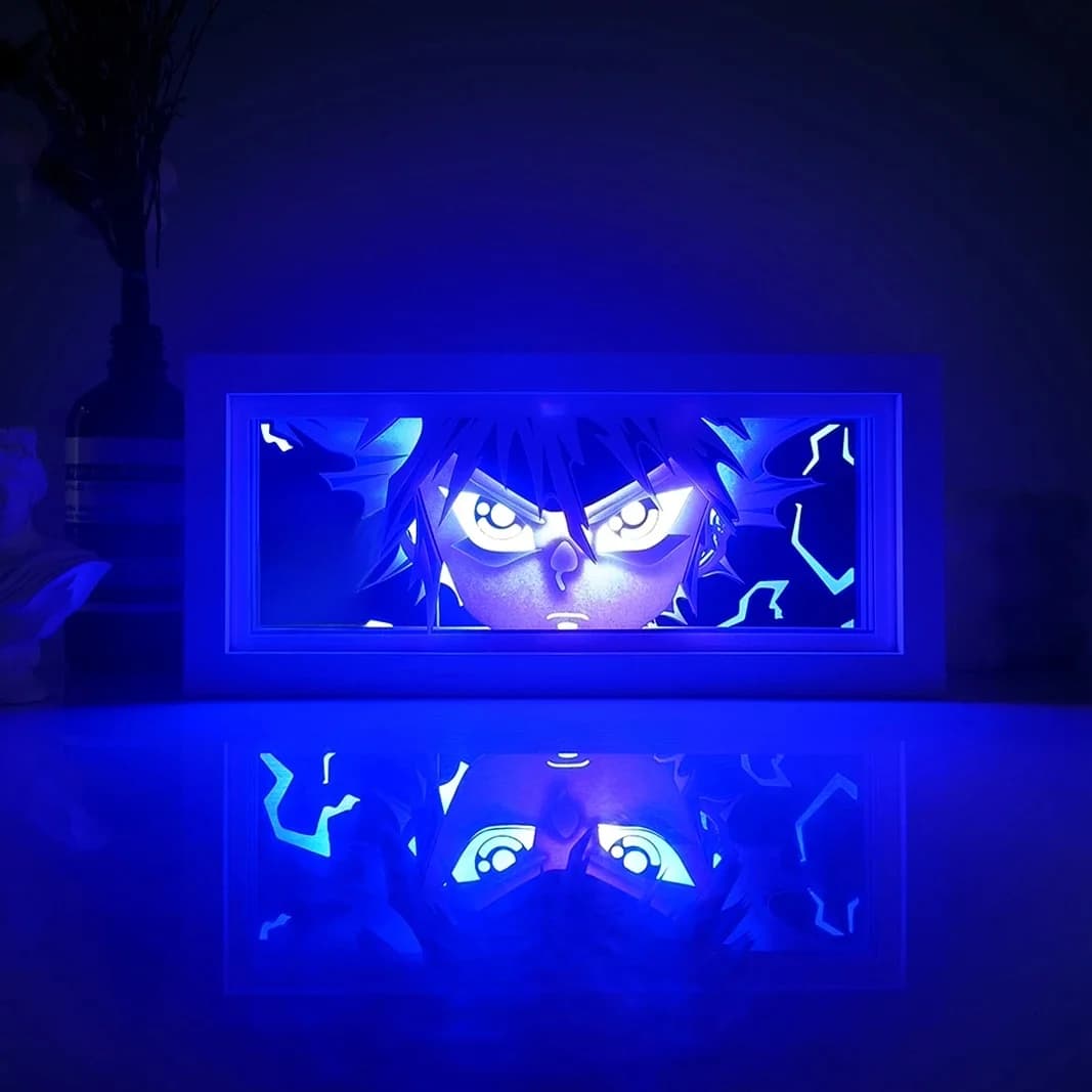 Série Anime papier découpé lumière chambre veilleuse télécommande boîte à lumière colorée lumière d'ambiance