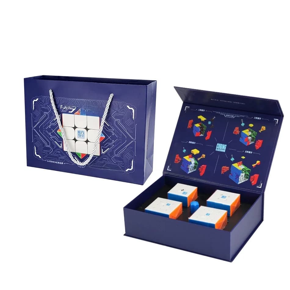 Moyu-Ensemble de Vignes d'Enseignement,Ensemble de cube magique 2x2 Cube magique + 3x3 Cube magique + 4x4 Cube magique + 5x5 Positionnement