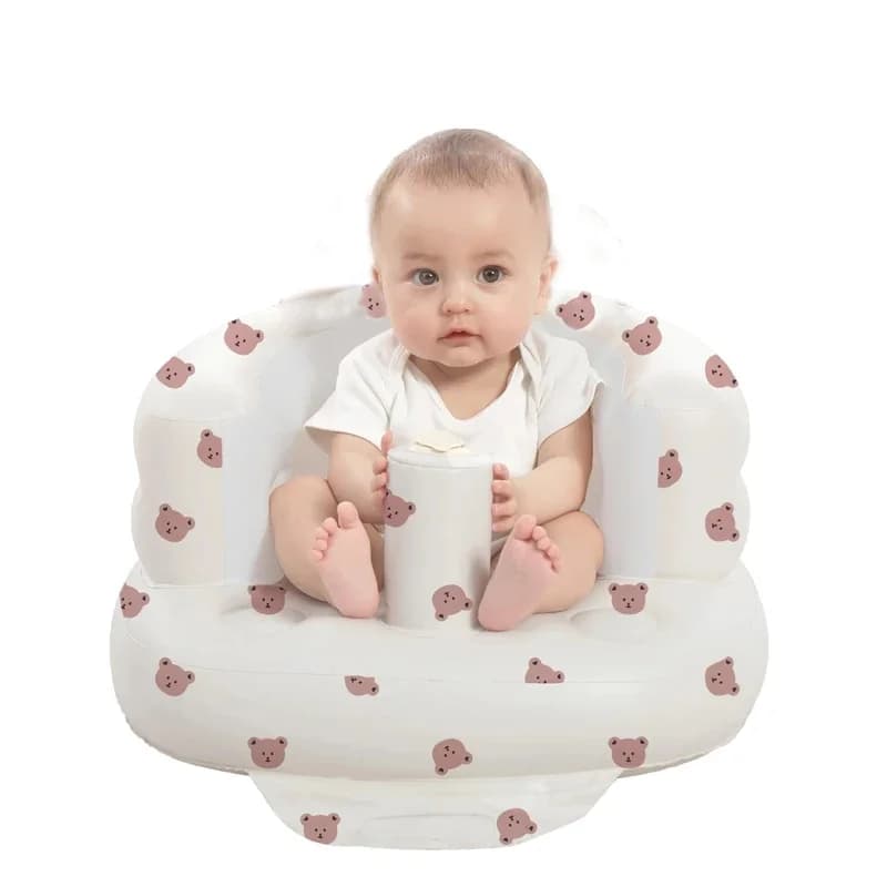 Siège gonflable pour bébés de 3 à 36 mois, canapé pour enfants à pompe à Air intégrée, siège gonflable pour apprendre à s'asseoir,