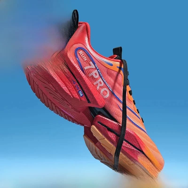 Nouveaux hommes chaussures de course de sport plaque de carbone Marathon respirant confortable femmes athlétique entraînement marche baskets coussin
