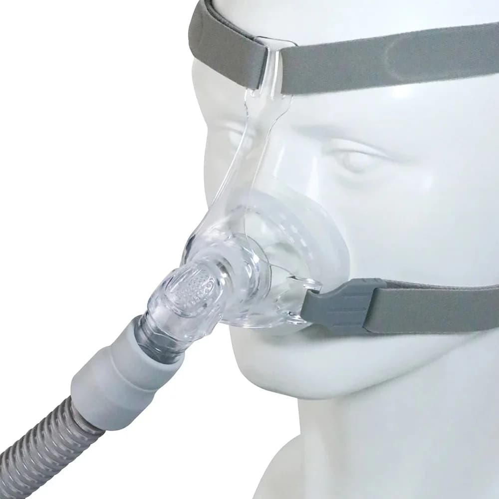 Masque Nasal CPAP avec couvre-chef et coussinets en Gel de silicone pour Machine CPAP Bipap automatique Apnée du sommeil Anti-ronflement Masque Nasal