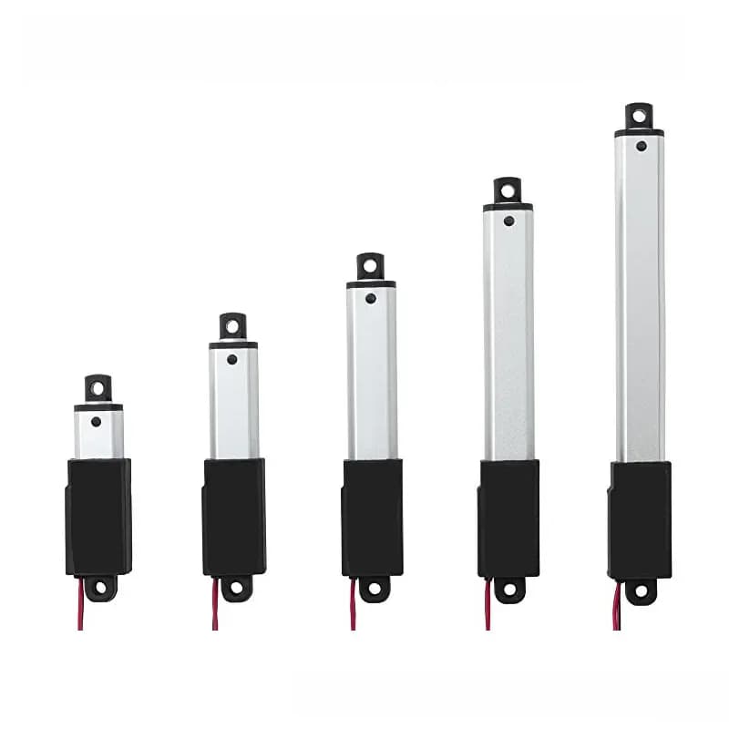 Micro actionneur linéaire de haute qualité, 6V 12V 24V DC, moteur à courant continu 30/50/75mm 100mm 150mm, course personnalisée, force 188N,