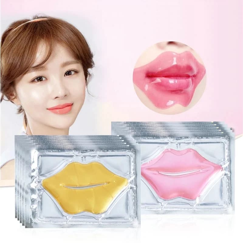 Masque à lèvres au collagène cristal or rose, lèvres dodues, patchs hydratants et nourrissants, produits de soins pour la peau plus dodus,