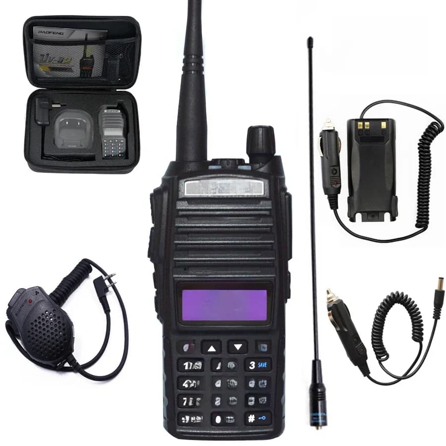 Talkie-walkie professionnel UV82 FM Baofeng UV 82 8W Station de Radio amateur émetteur-récepteur VHF UHF Radios de chasse Amateur Comunicador