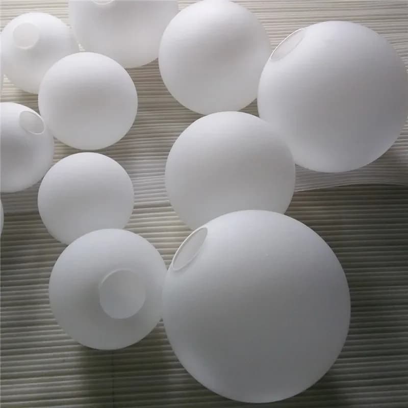 Abat-jour en verre blanc, abat-jour Globe laiteux, couvercle de lumière rond D10cm D12cm D15cm D20cm D25cm, Pantalla Lampara