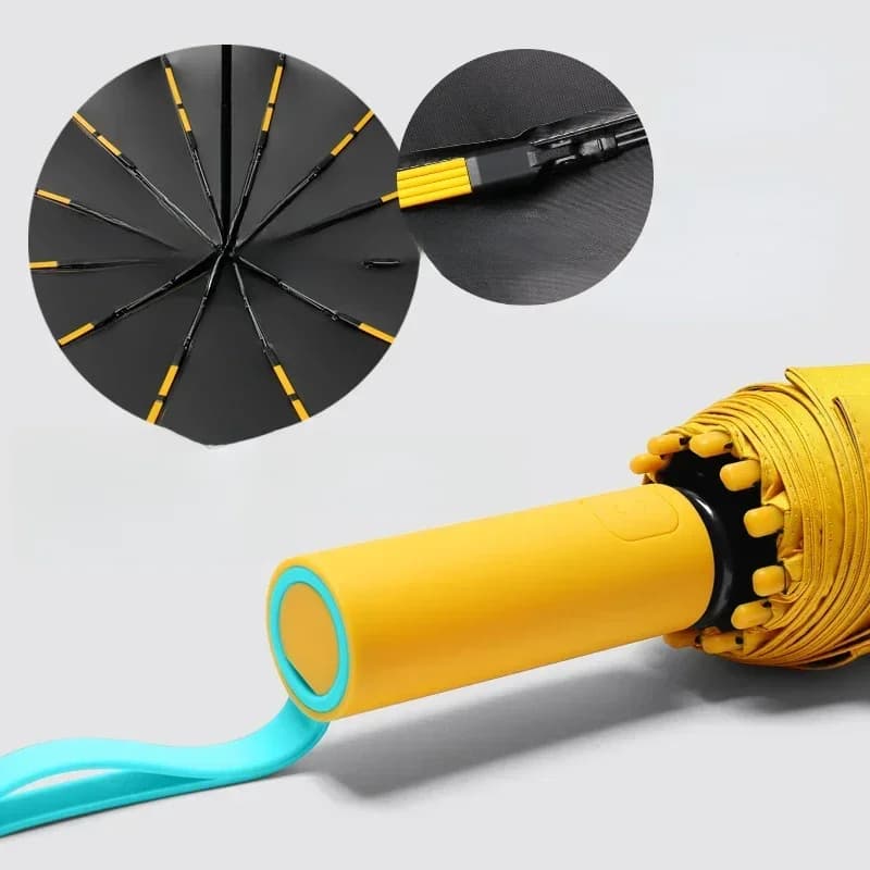 Parapluie automatique coupe-vent super résistant pour hommes et femmes, 72 os, grand imperméable, protection solaire UV, parapluies de pluie pliants