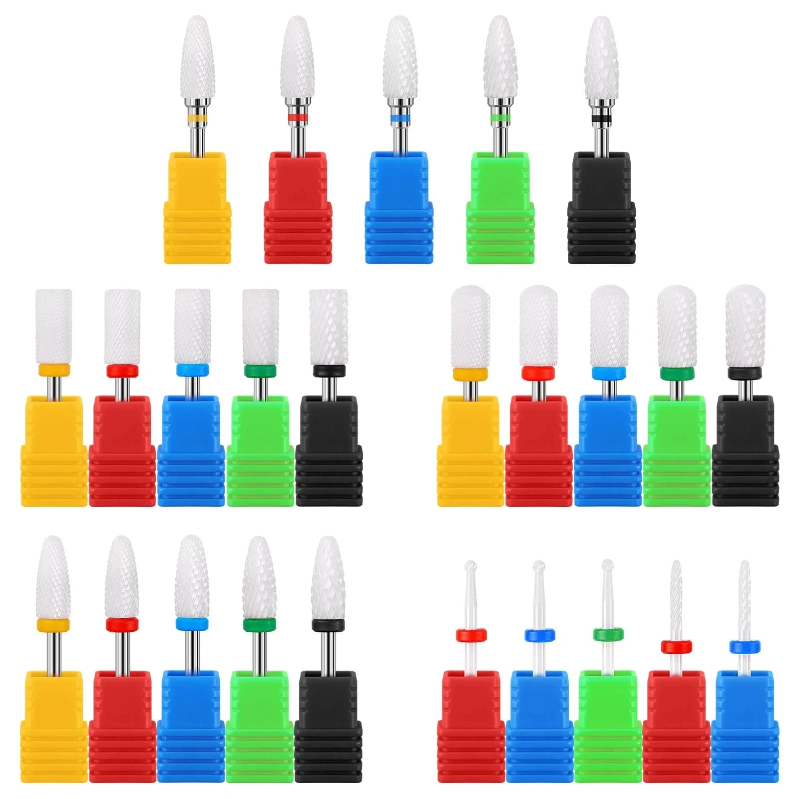 Perceuse à ongles en carbure de céramique, fraise à mèche rotative, scie à ongle, fraiseuse électrique pour outils de manucure et de pédicure,