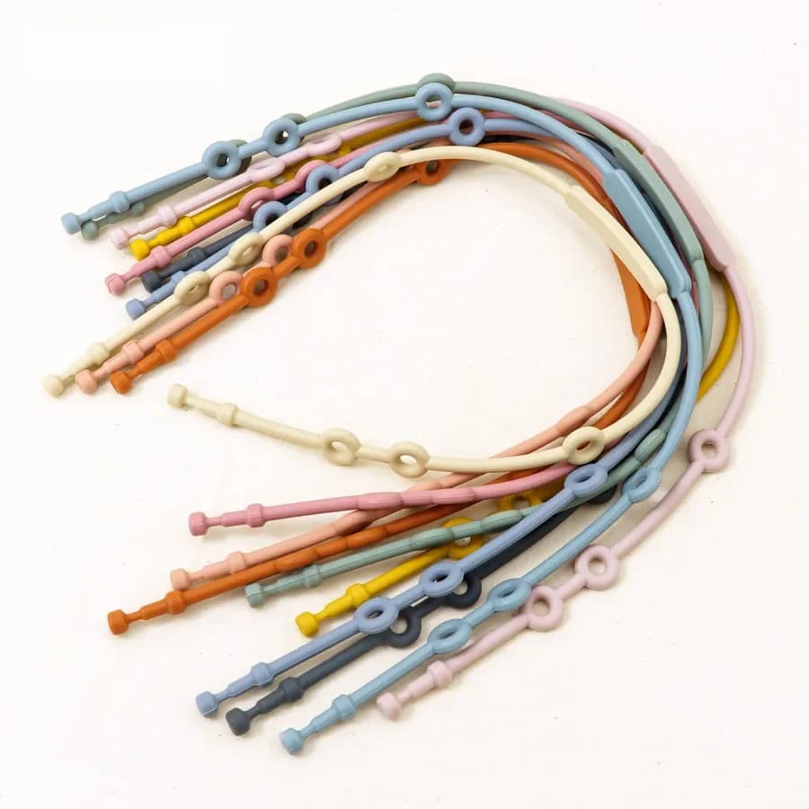 Clips de sucette en Silicone souple pour bébé, chaîne de dentition, jouet pour bébé, porte-mamelon réglable, Clip factice, accessoires de