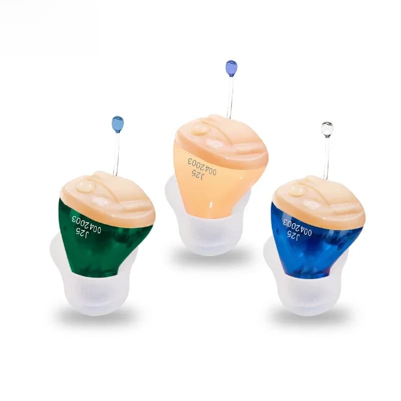 Meilleurs aides auditives J25 Audifonos Mini ITE amplificateurs de son invisibles soins des oreilles sans fil Volume Portable réglable livraison