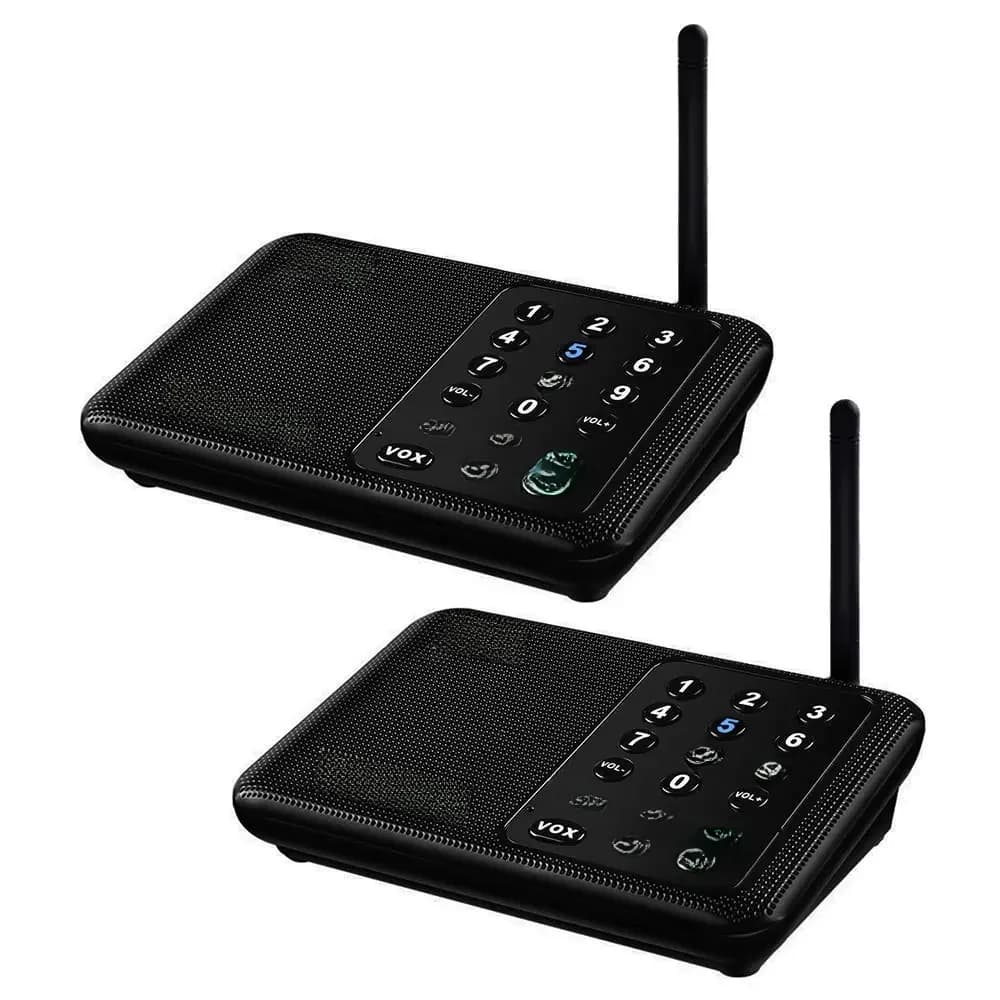 Système d'interphone sans fil longue portée Wuloo 1 Mile pour la maison, les bureaux et les entreprises, communication de pièce à pièce