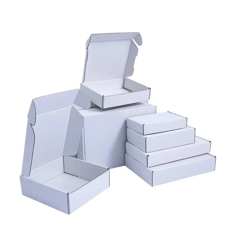 10/30 pièces Extra dur blanc/marron multi-tailles marron carton emballage fête de mariage petit cadeau chocolat bonbons événement boîte-cadeau
