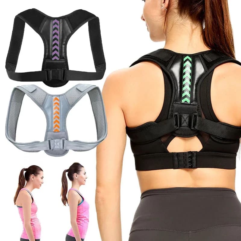 Entraîneur de Posture du dos Invisible, attelle d'épaule réglable, Support droit, Support de clavicule pour hommes, femmes, adultes, enfants,