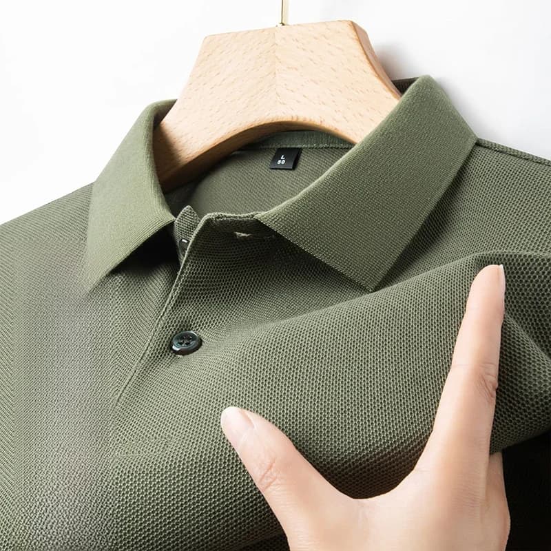 Polo 100% coton pour hommes-2024, mode d'été décontractée à manches courtes, t-shirt à revers respirant, 10 couleurs, idéal pour le golf et le
