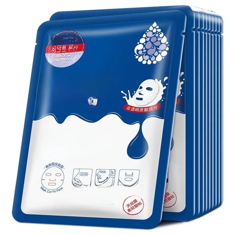 10 pièces acide hyaluronique hydratant masque Facial feuille masques pour visage hydratant rétrécissement Pores hydratant masques pour le visage