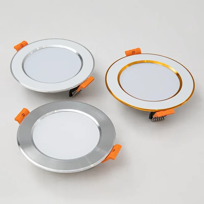 Dimmable 10 pièces LED Downlight 220V 110V 3 couleurs gradation 5W 7W 9W 12W 15W encastré dans LED plafonnier Downlight lampe