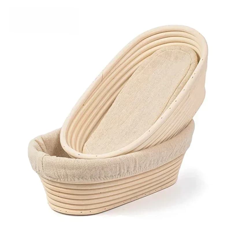 Panier à pain en rotin naturel, bol de cuisson en osier fait à la main, Fermentation de la pâte, panier à pain Banneton au levain