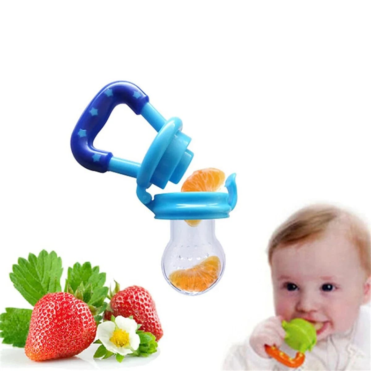 Anneau de dentition en Silicone pour maman et ange, 1 pièce, pour fruits et légumes, céréales, complément alimentaire, mangeoire à mâcher,
