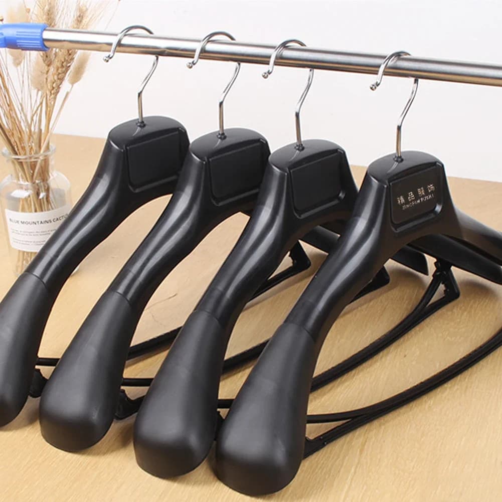 Cintre en plastique à épaules larges pour vêtements, 5 pièces, cintre pour vêtements, sans couture, supports de séchage pour manteaux,