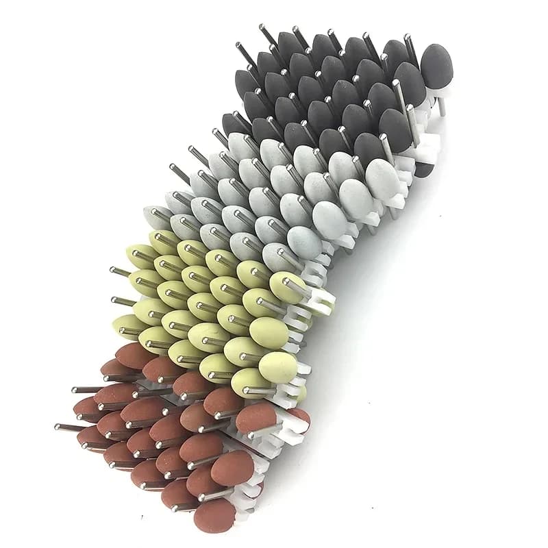 Kit d'accessoires pour polisseuse dentaire, 50 pièces/sac, 2.35mm, caoutchouc de Silicone, fraises, blanchiment des dents, fournitures dentaires,