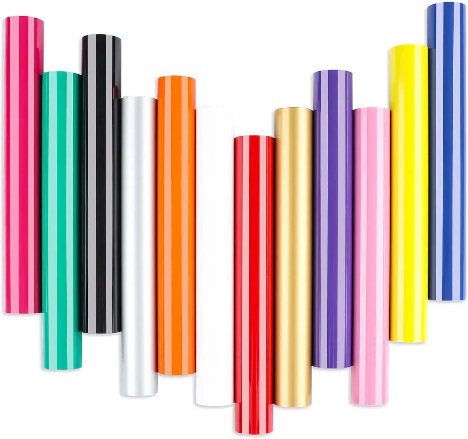 1 Rouleau de Film Vinyle Thermocollant pour Vêtements DIY, 30 cm x 33 pieds / 30 cm x 300/500/1000 cm, pour Découpe Silhouette et Art sur Papier
