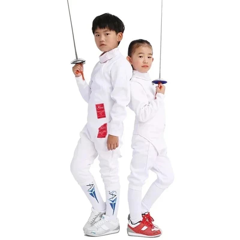 Nouvelle tenue d'escrime 350NW 2026 (Ensemble pantalon/veste/gilet) – Tenue de protection pour homme pour l'entraînement à l'escrime au fleuret,