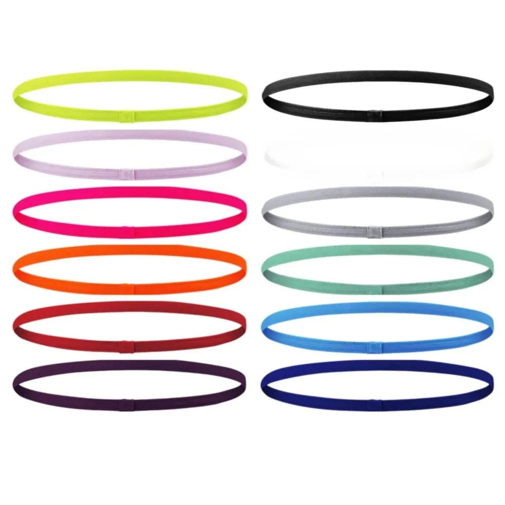 4 pièces unisexe sport mince bandeau antidérapant élastique femmes hommes Yoga bandes de cheveux bandeau Football course vélo sport bandeau