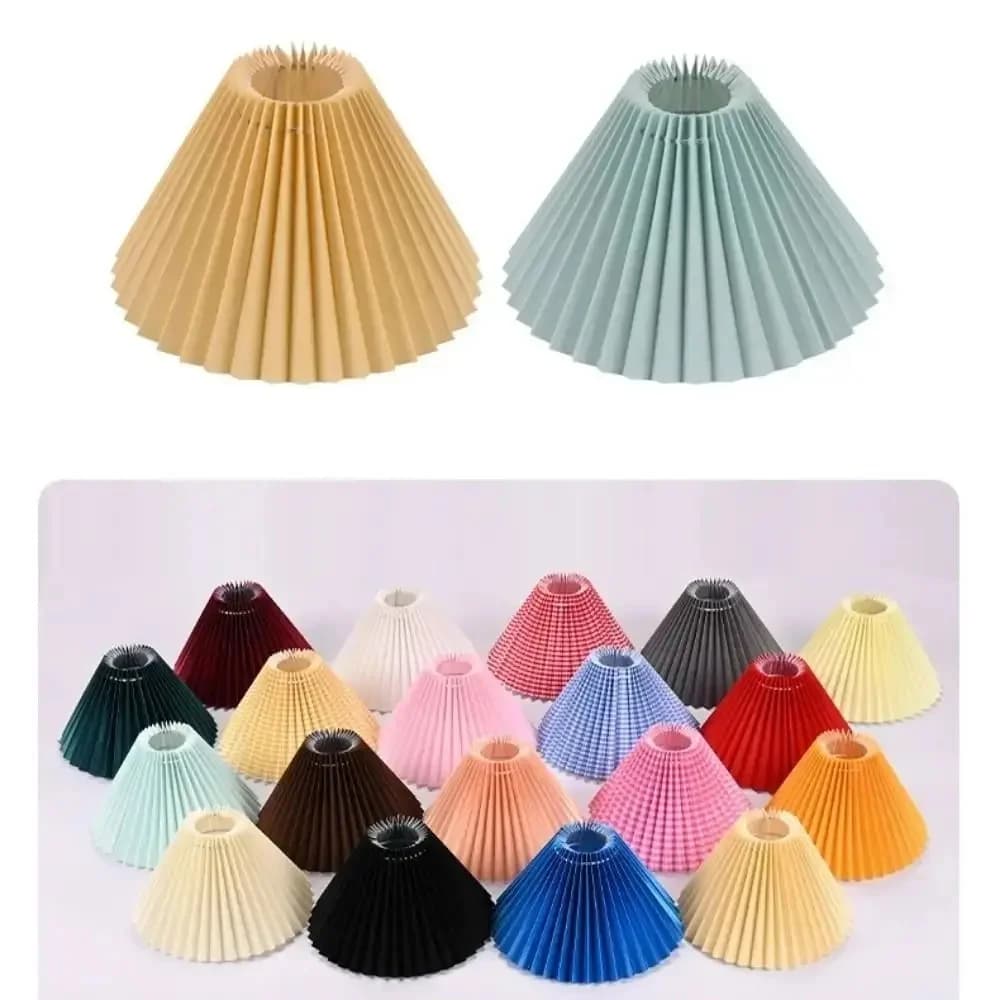 Couvercle de lustre plissé en tissu lavable, couverture de gril, décor de plafond moderne, lampe de table, salon et salle à manger, bricolage
