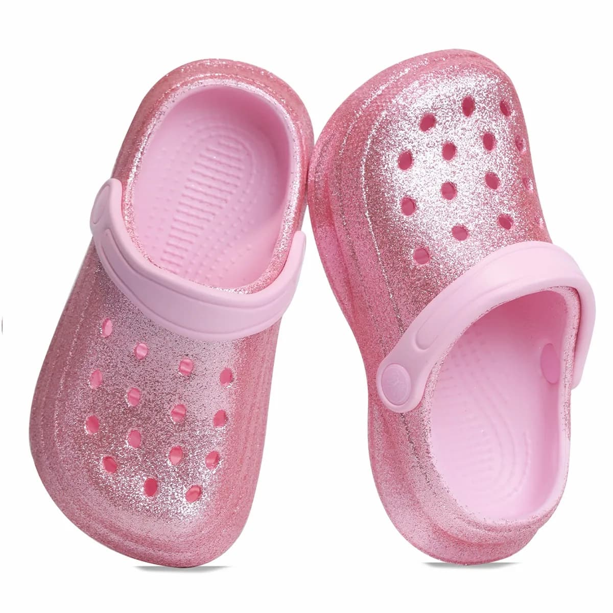 Sabots et mules à paillettes pour enfants, chaussures de jardin légères en EVA, sandales antidérapantes, chaussures respirantes à enfiler pour