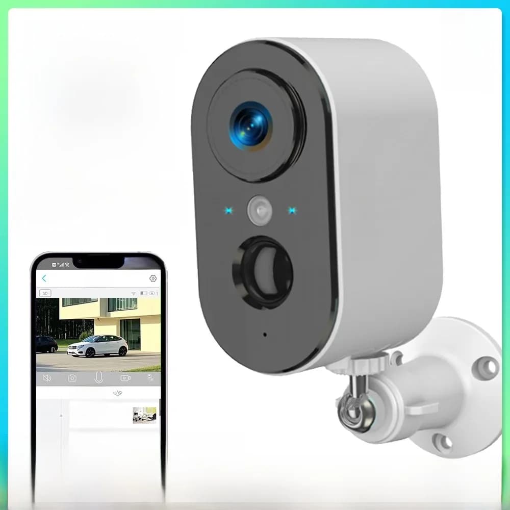LS VISION 4G caméras à batterie avec support réglable sans fil Wifi extérieur 2K détection de mouvement intérieure caméra de maison