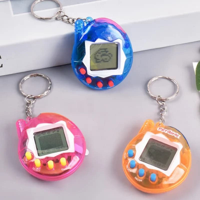 1PC Transparent électronique animaux nostalgiques 168 animaux en un virtuel cyber numérique nostalgique drôle jouets Pixel jeu drôle