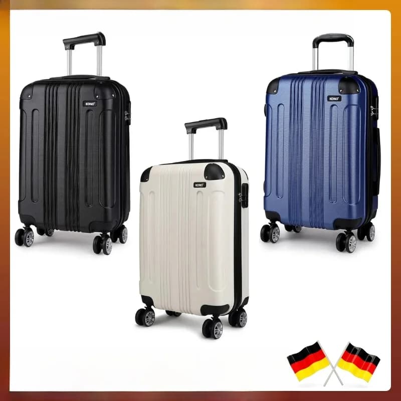 Valise KONO valise trolley légère et rigide avec 4 roues jumelles matériau ABS