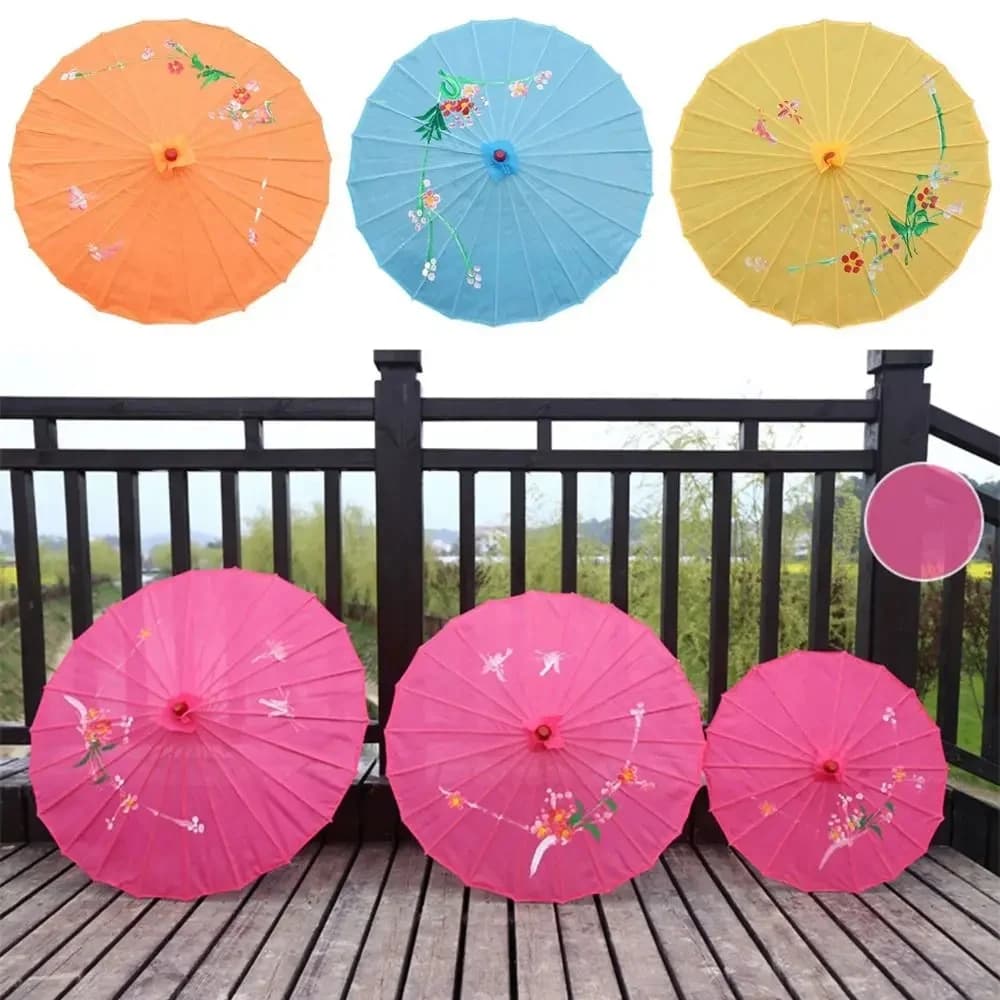 Parapluies Pliants avec Fleurs Peintes à la Main, Cadre de Parapluie d'Art Chinois, InjParasol pour Mariage, ixd'Anniversaire, Mariée, Demoiselle
