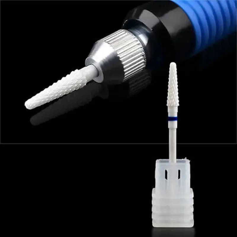 Perceuse à Ongles en Carbure de Céramique, Fraise pour Perceuse Électrique, Accessoire de Machine de Manucure, Enlever le Gel, 3 Pouces, 32