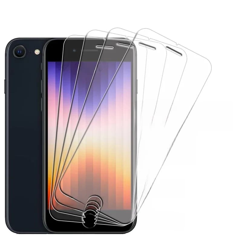 1/2/3/4 pièces pour iPhone SE 2022 verre iPhone SE 2022 2020 7 8 Plus verre trempé Transparent clair 9H protecteur d'écran iPhone SE 2022