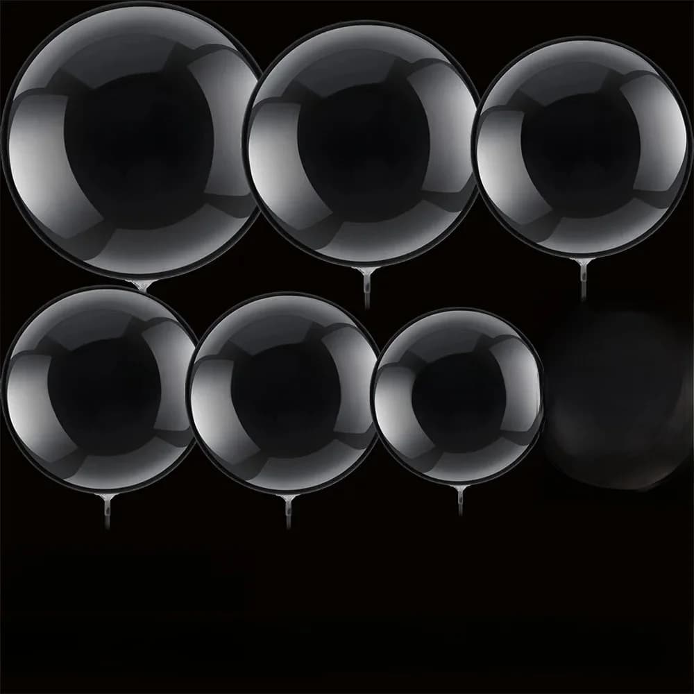 10 pièces 10/16/18/20/24/36 pouces ballons à bulles claires grands ballons Bobo transparents pour la décoration de fête d'anniversaire de mariage