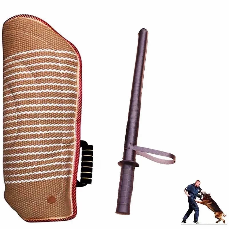 Manchons de morsure de chien épais en Jute, bâton de morsure, chien de garde, fournitures d'entraînement pour chien de Police, produits pour
